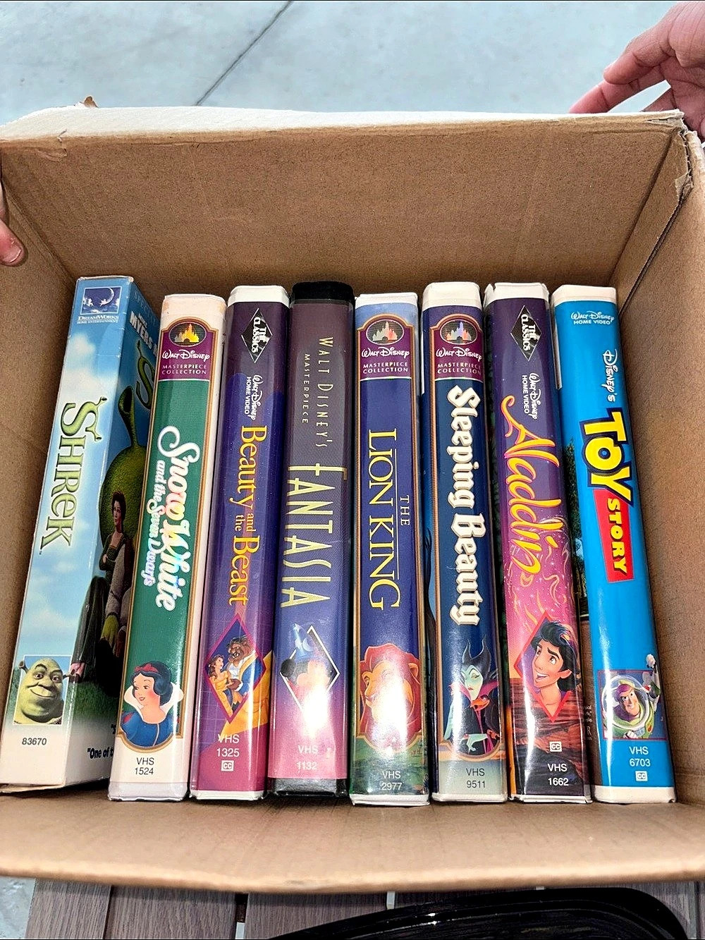 Disney VHS collection 8-Tape Set